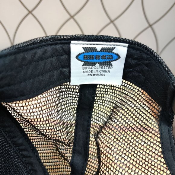 Lumos mens trucker hat adjustable snapback mesh baseball black retro cap sz OS - Picture 4 of 9